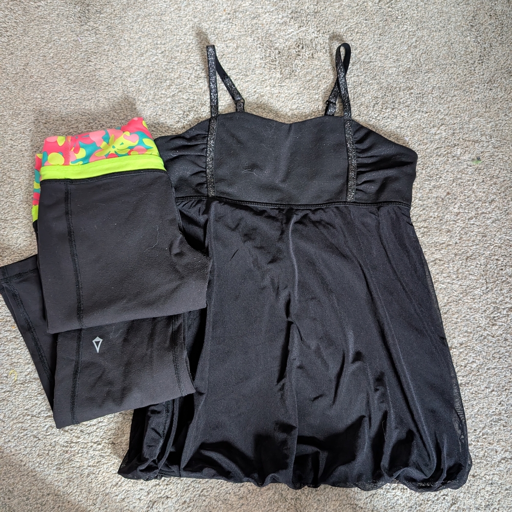 Black Dress with Black Leggings